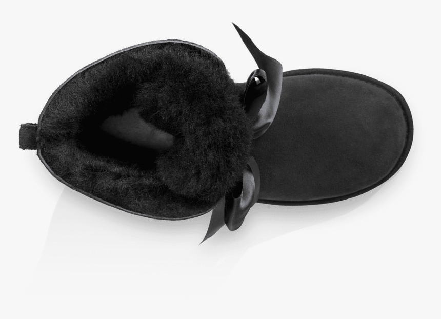 Ugg Gita Bow Mini Black Boots - Ugg, HD Png Download