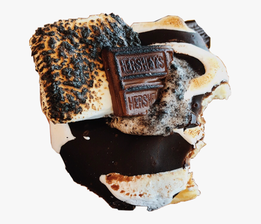 #smore #donut #chocolate #marshmallow #food #freetoedit - Chocolate, HD Png Download