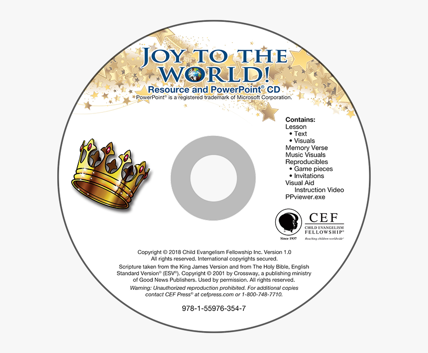 Joy To The World Powerpoint Download - Child Evangelism Fellowship, HD Png Download