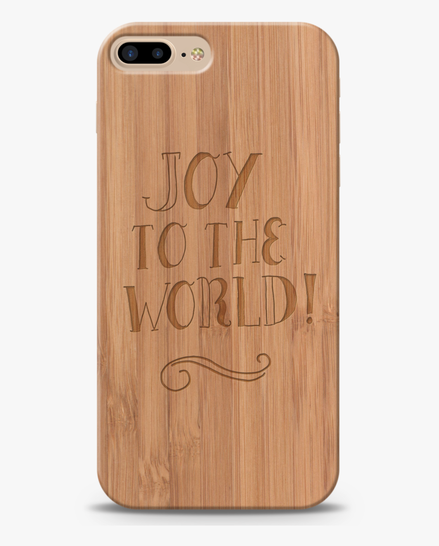 Joy To The World Wooden Engraved Cover Case For Iphone - Mobile Phone Case, HD Png Download
