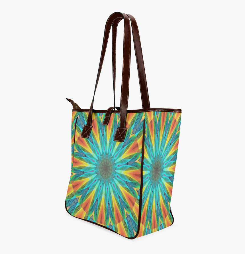Aqua Gold Joy To The World Flowers, Zen Rainbow - Shoulder Bag, HD Png Download