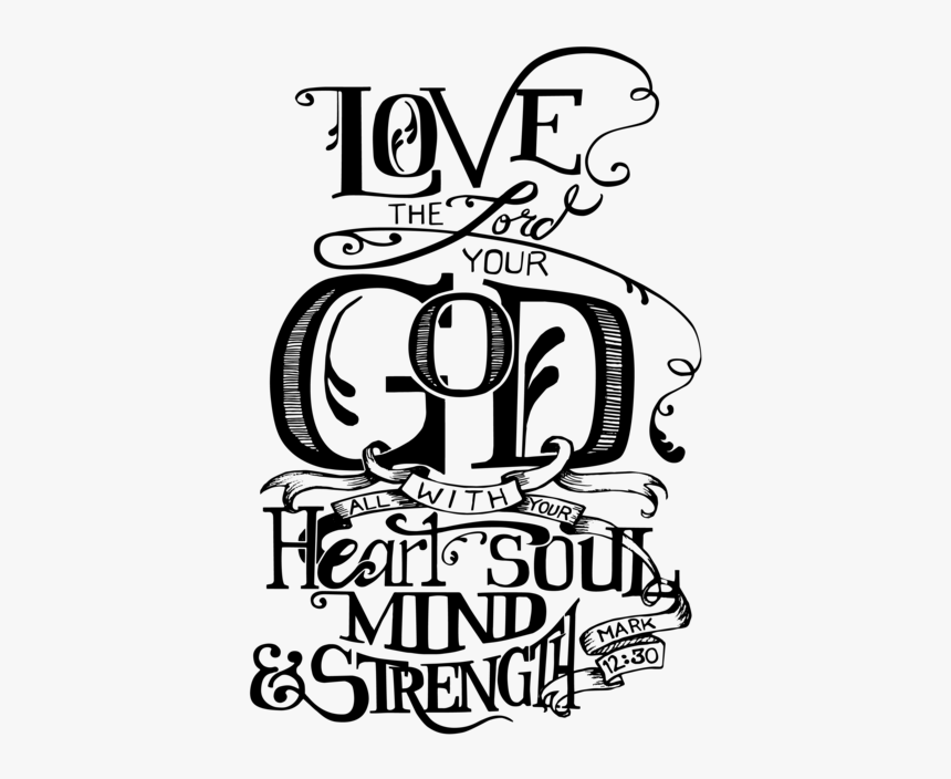 Image Stock Love God More Than - Love God In Black And White, HD Png Download