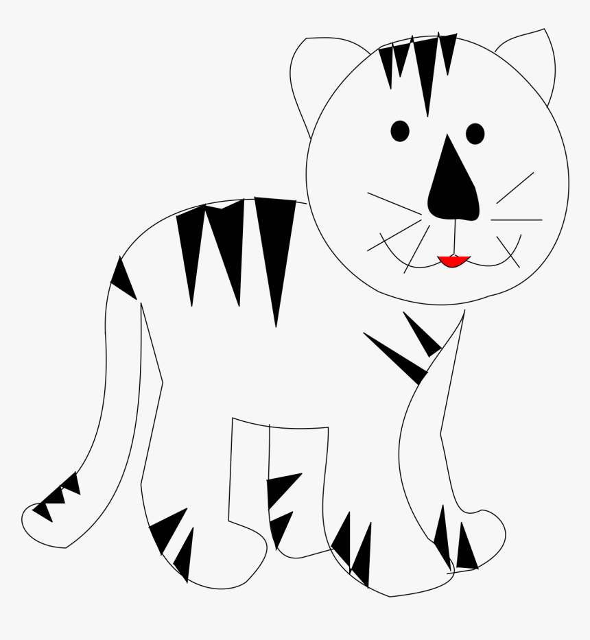 Tiger White Clip Arts - Portable Network Graphics, HD Png Download