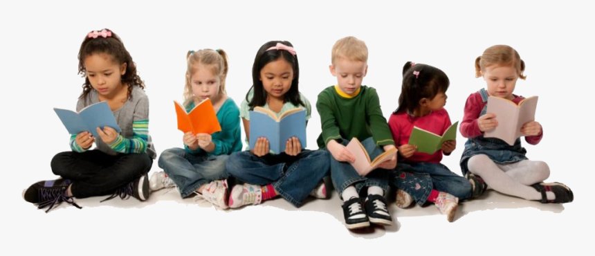 Children Reading Books Together - Kids Reading No Background, HD Png Download