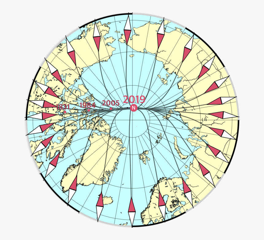Magnetic North - North Magnetic Pole, HD Png Download