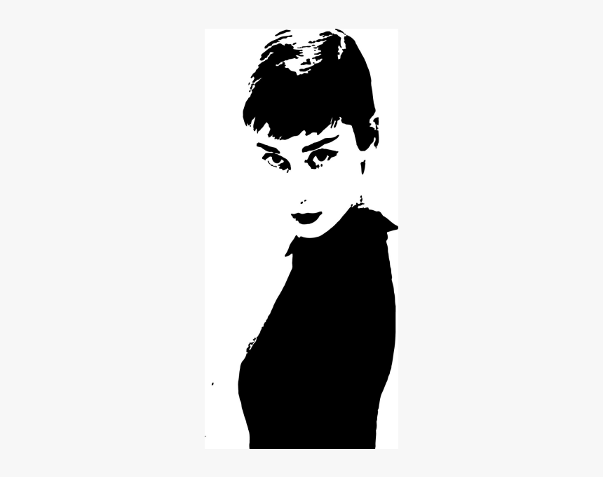Audrey Hepburn Silhouette Png, Transparent Png