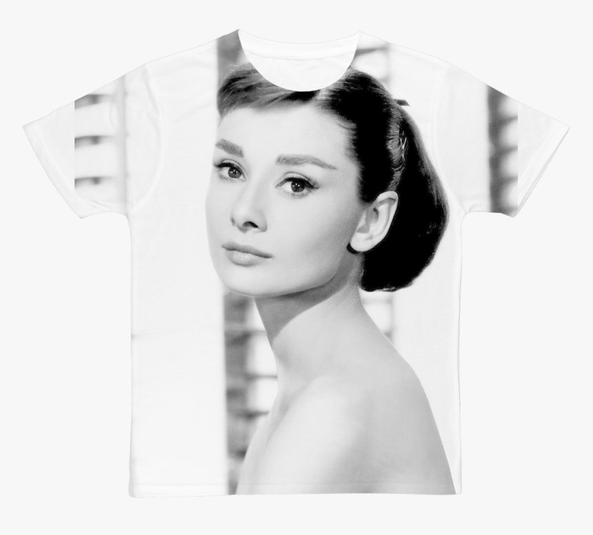 Audrey Hepburn ﻿classic Sublimation Adult T-shirt - Audrey Hepburn, HD Png Download
