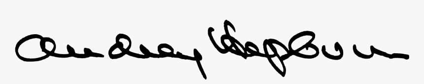 Audrey Hepburn Autograph Png, Transparent Png