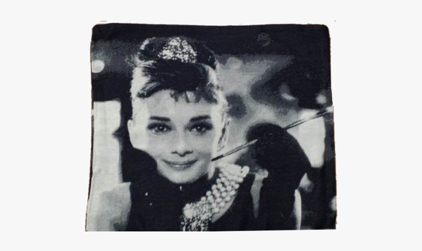 Portrait Audrey Hepburn Black And White, HD Png Download