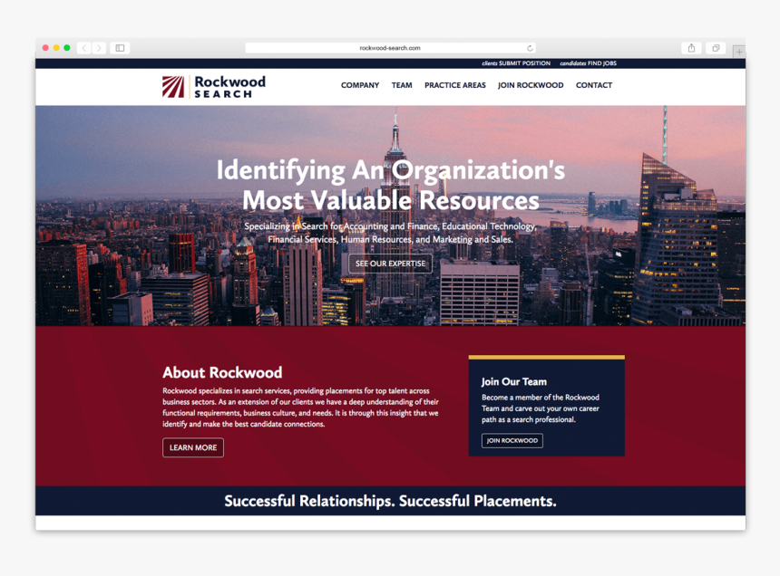 Rockwood Search Website Design - New York City, HD Png Download