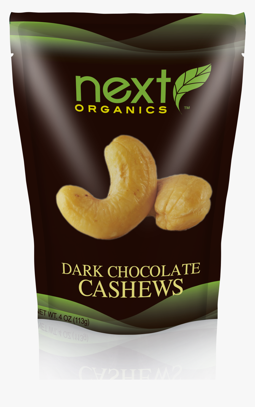 Next Organics Dark Chocolate Covered Cashews - Next Organic Dark Chocolate Cashews, HD Png Download