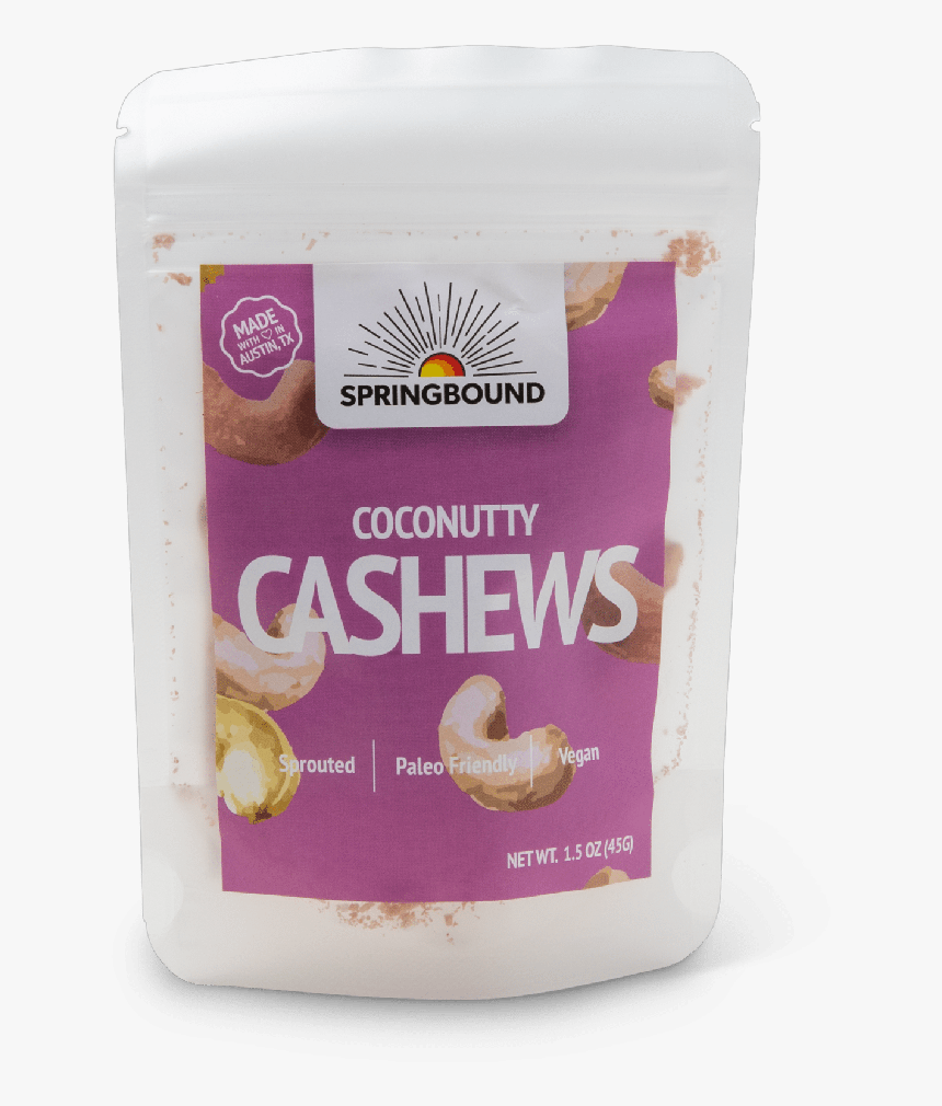 Springbound Nutz - Coconutty Cashews - Cosmetics, HD Png Download
