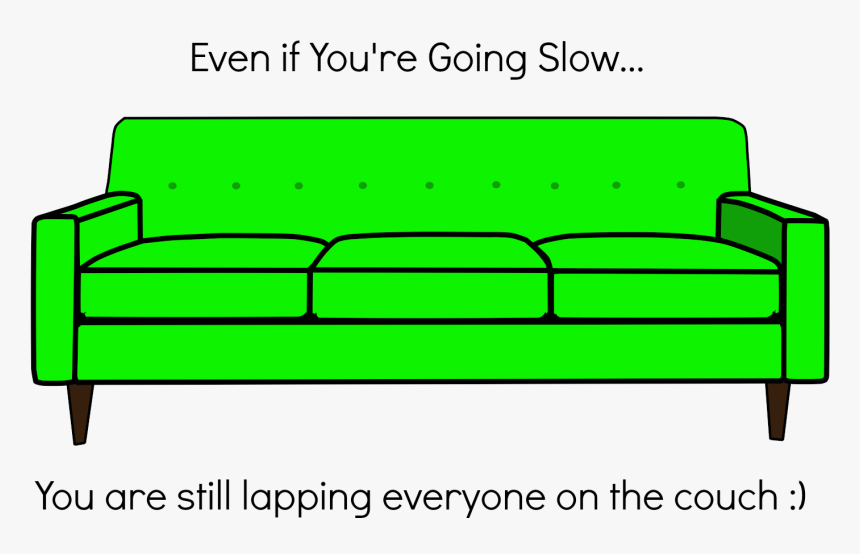 Try And Substitute Couch Potato Time For A Walk At Cartoon Couch Png