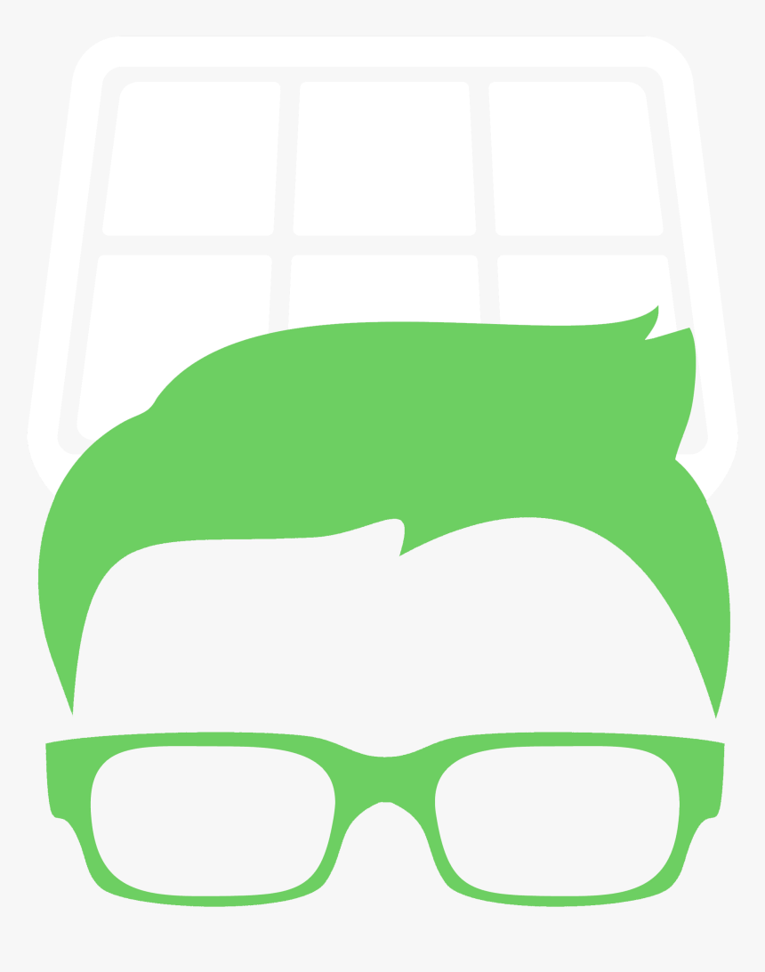 Head Silhouette With Glasses, HD Png Download