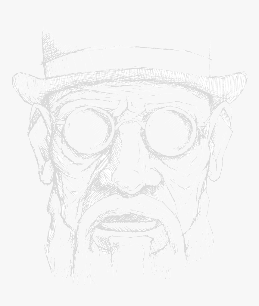 Old Man White Png - Illustration, Transparent Png