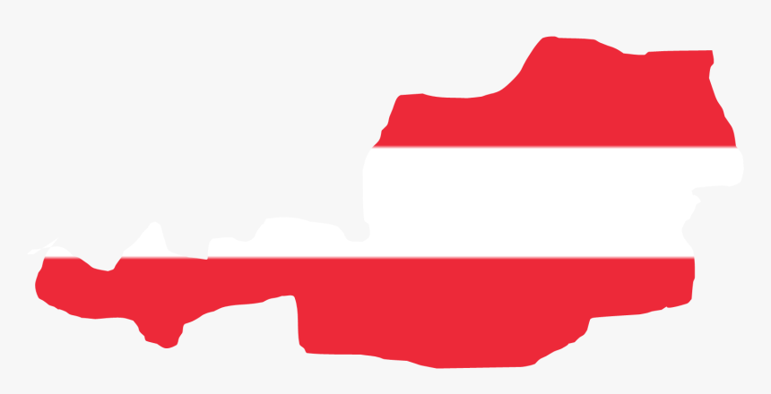Austria Flag Map, HD Png Download