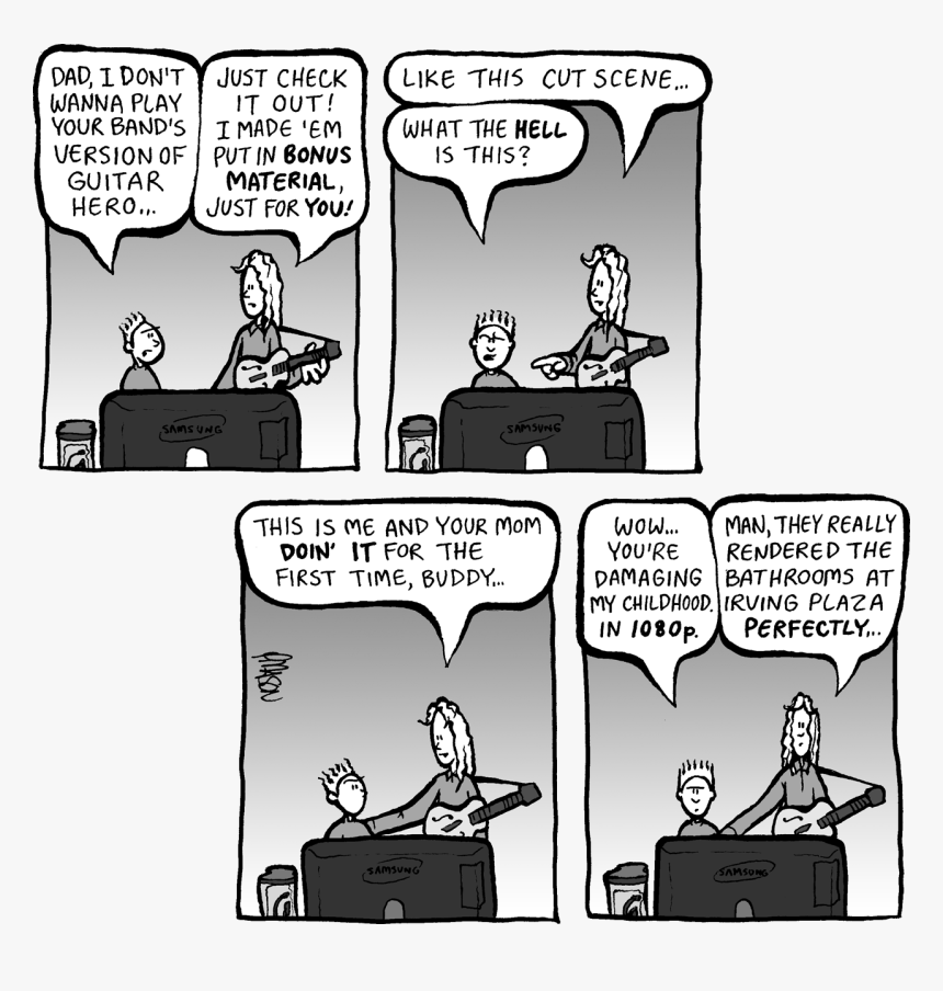 Comics About Guitar Hero, HD Png Download