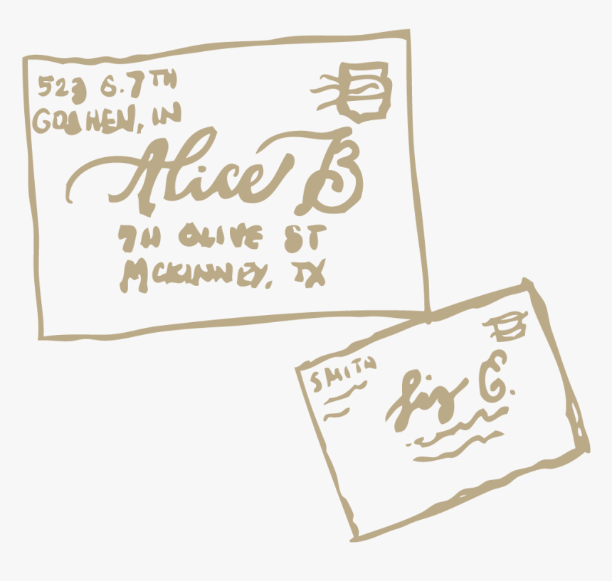 Envelope Addressing 
 Class - Calligraphy, HD Png Download