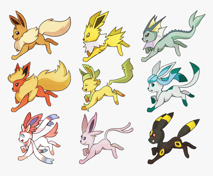 Eeveelutions, HD Png Download