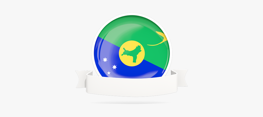 Flag With Empty Ribbon - Christmas Island Flag, HD Png Download