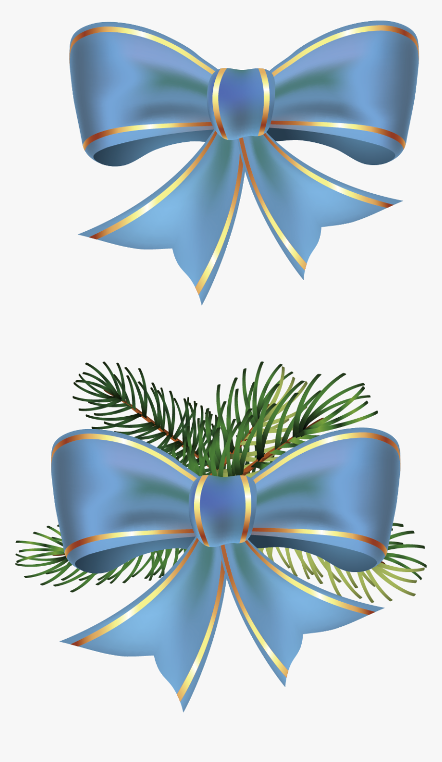 Christmas Ribbon Clip Art - Ribbon, HD Png Download