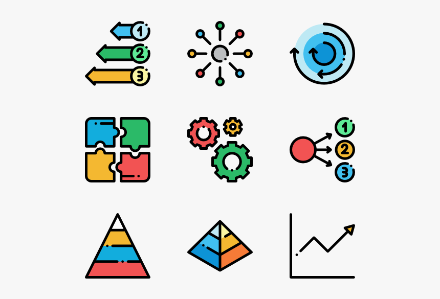 Iconos Para Una Infografia Png, Transparent Png
