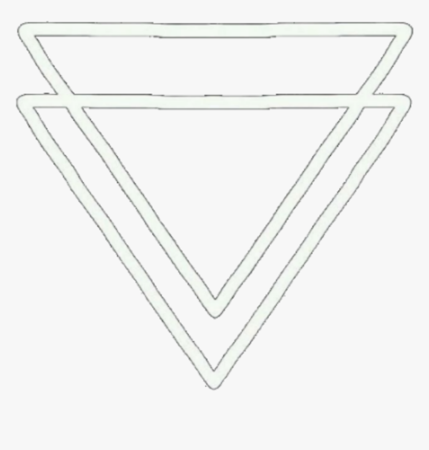#triangle #white #background #overlay #aesthetic #icon - Triangle, HD Png Download