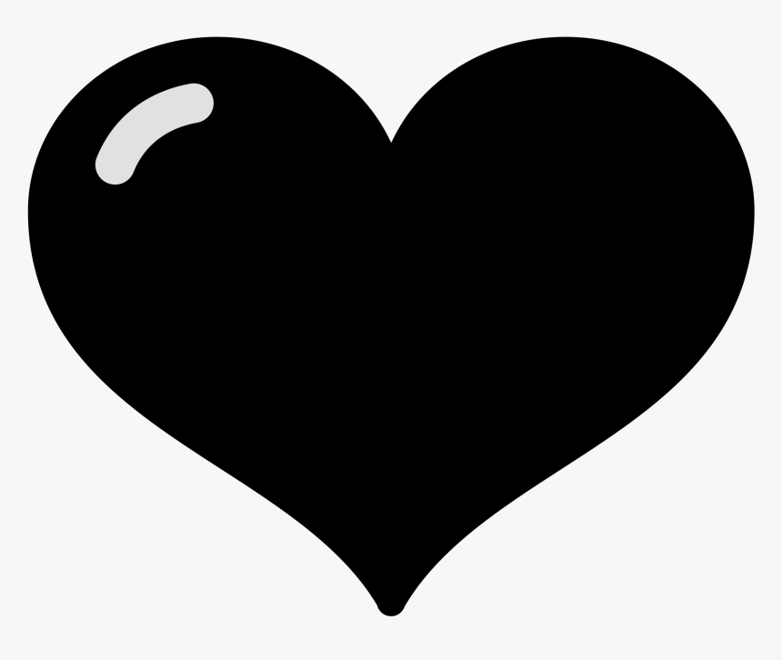 Clip Art Image Freeuse Library No - Black Heart Emoji, HD Png Download