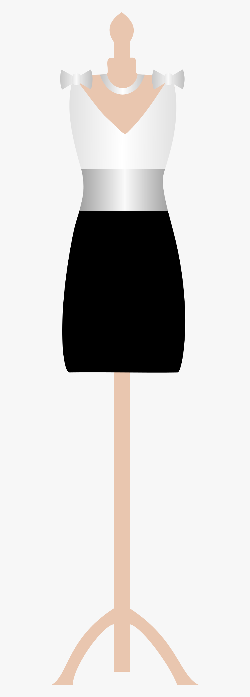 Cute Dress Clip Arts - Dress On A Mannequin Clipart, HD Png Download