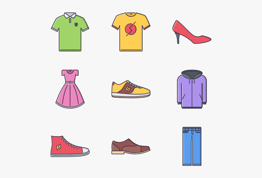T Icons Free Clothes, HD Png Download