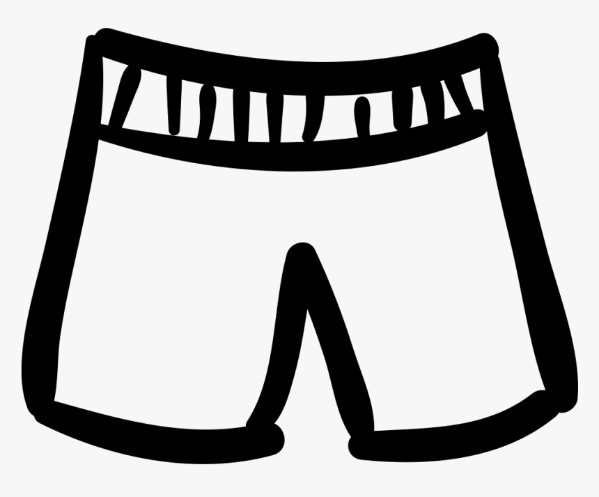 Short Hand Drawn Male Clothes For Beach - Hand Drawn Clothes Png, Transparent Png