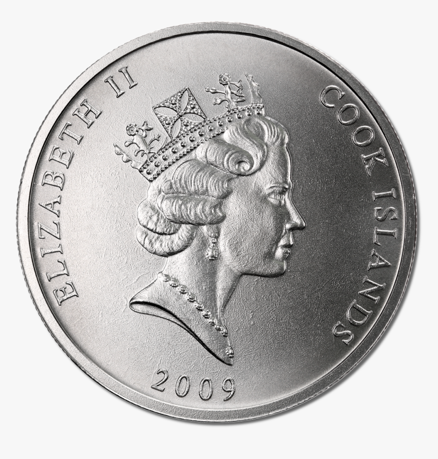 2009 1 Oz Cook Islands Platinum-01 - 1 Oz Silver 2009 Cook Islands, HD Png Download
