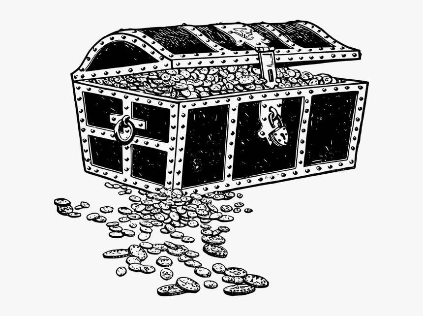 Treasure Black And White, HD Png Download