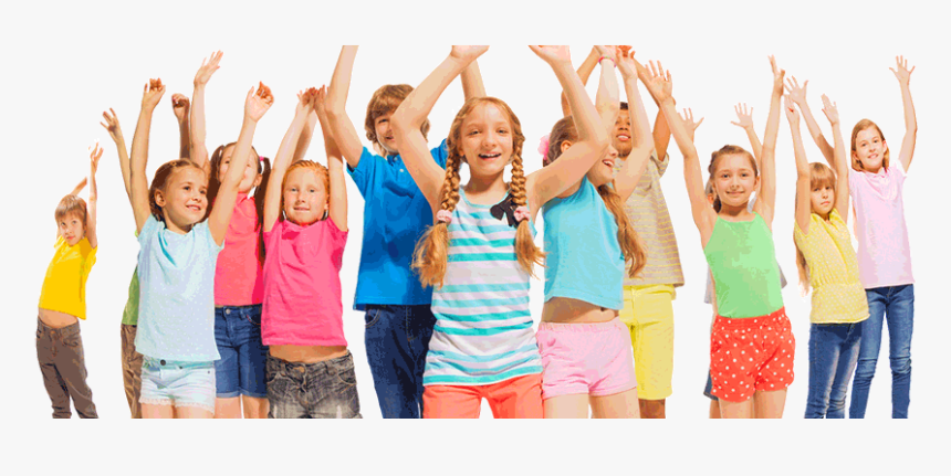 Happy Kids With Raised Hands - Scholarship Kids, HD Png Download