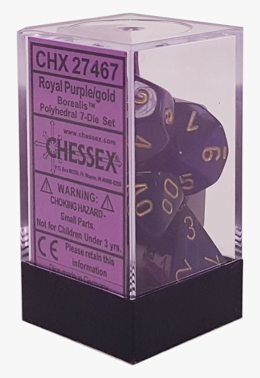 Borealis Royal Purple With Gold Polyhedral - Box, HD Png Download