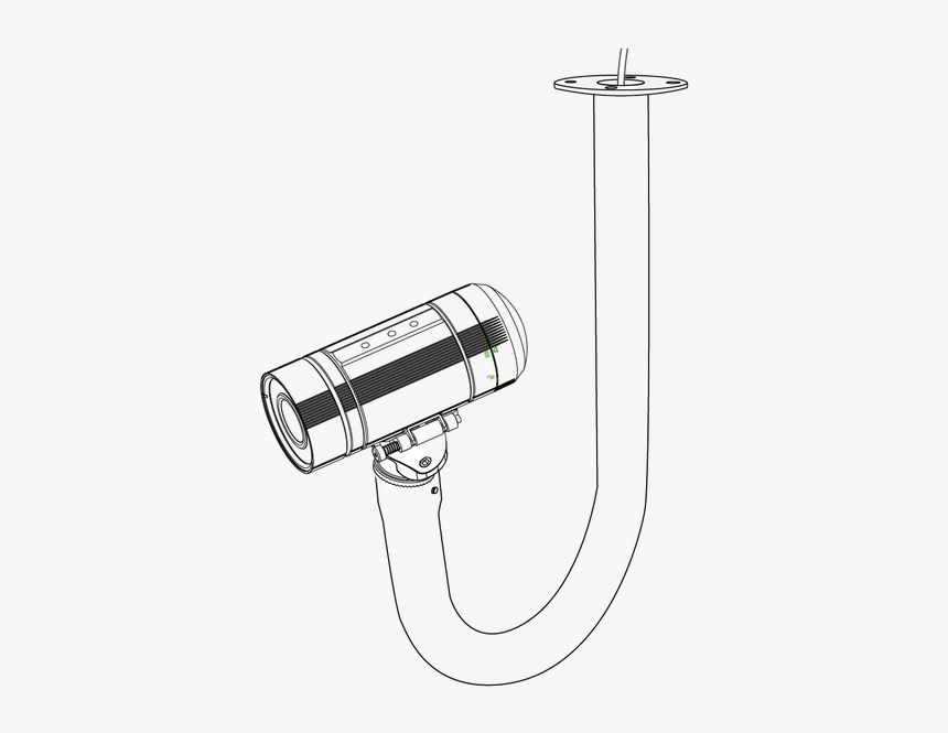 Vivotek Am 11c J Shape Mounting Bracket For Bullet - Shower, HD Png Download