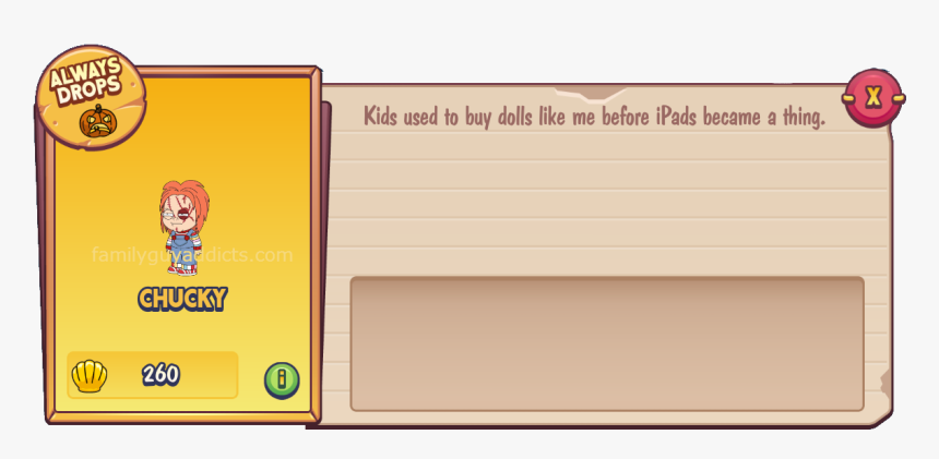 Chucky Menu - Quest For Stuff Chucky, HD Png Download