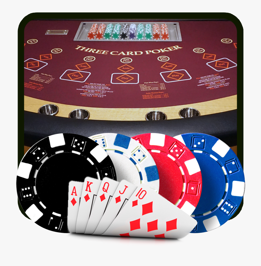 Three Card Poker - Poker Chips Transparent Background, HD Png Download