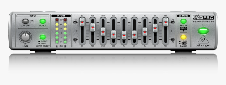Fbq800 P0334 Front L - Behringer Fbq800 Equalizer, HD Png Download
