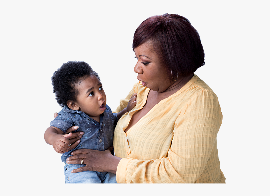 Image Of A Grandmother Holding Her Grandson - Child, HD Png Download