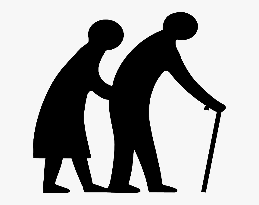 Grandparents - Old People Stick Figure, HD Png Download