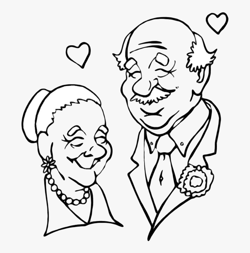 National Grandparents - Grandparents Black And White, HD Png Download