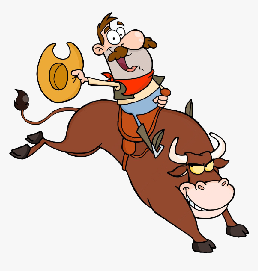 Mechanical Bull Riding Clip Art, Hd Png Download - Clipart Rodeo, Transparent Png
