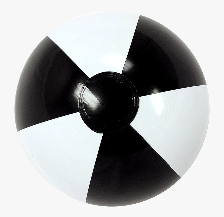 Black White Beach Ball, HD Png Download