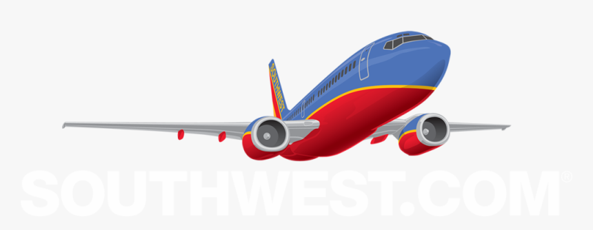 Southwest Plane Graphic Royalty Free Library Transparent - Southwest Airlines Logo Png, Png Download
