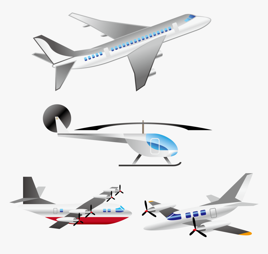 Clip Art Aircraft Helicopter - Types Of Aircraft, HD Png Download
