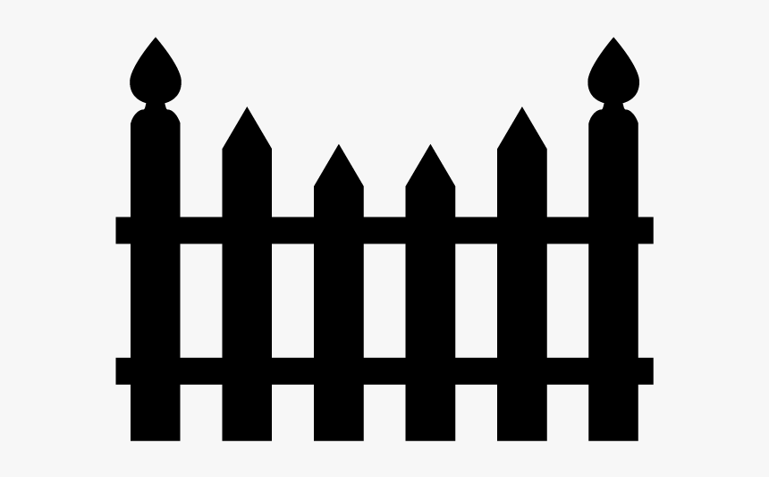 White Picket Fence Stencil, HD Png Download