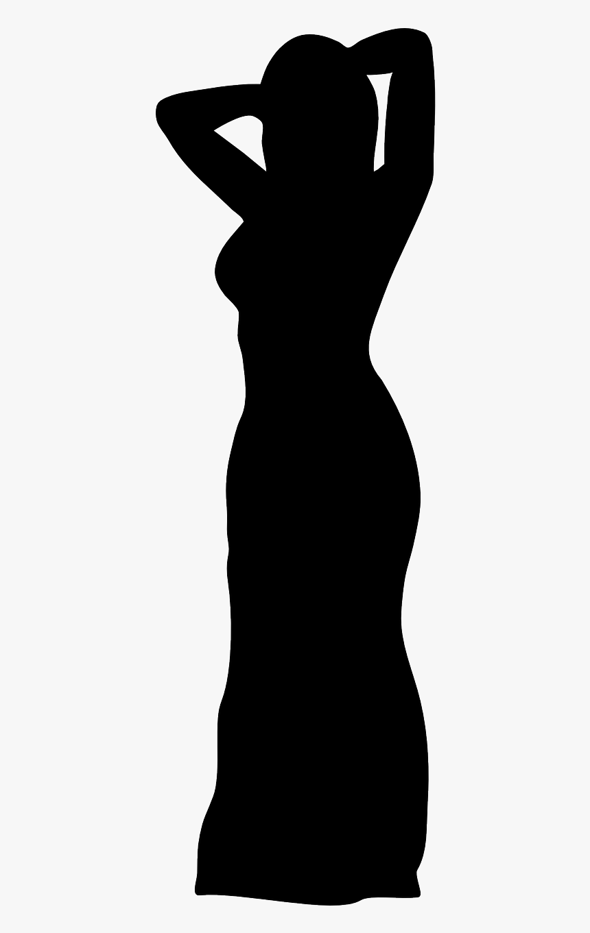 Silueta Vestido Png, Transparent Png