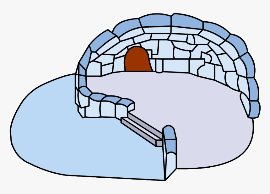 Snowy Backyard Igloo - Club Penguin Green Igloo, HD Png Download