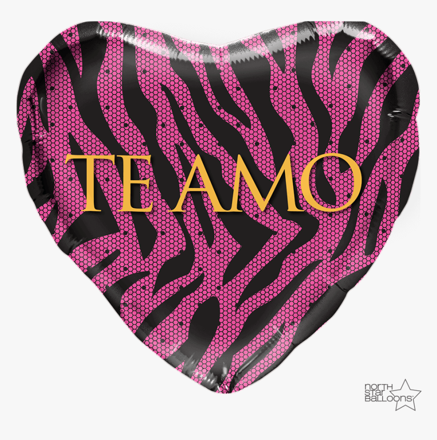 Te Amo Pink Zebra 18 In* , Png Download - Illustration, Transparent Png